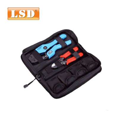 Crimping tool,wire stripper, crimping die formed AN-K2546B-2 Optical fiber tool set new style multi tool kit