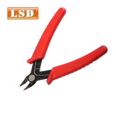 LS-1091 Red Insulate Coated Handle Electrical mini side Cutter